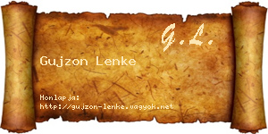Gujzon Lenke névjegykártya